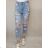 Nohavice rifle jeans dlhé trhané dámske (XS-XL) DAYSIE DSY21B900/DR 36 modrá