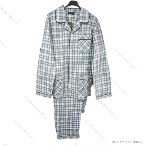 Pyžamo dlhé flanelové pánske nadrozmerné (M-3XL) C-LEMON LEM22AH1801