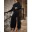 Šaty dlhé elegantný dlhý rukáv dámske (S/M ONE SIZE) TALIANSKA MÓDA IMWDD223956