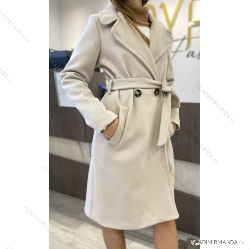 Kabát dlhý rukáv dámsky (S/M ONE SIZE) TALIANSKA MÓDA IMPDY22XFH22525