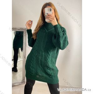 Sveter oversize predĺžený s rolákom dlhý rukáv dámsky (S/M/L ONE SIZE) TALIANSKA MÓDA IMWGS223723