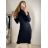 Šaty úpletové s rolákom dlhý rukáv dámske (S/M ONE SIZE) TALIANSKA MÓDA IMM22J51753