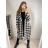 Kabát dlhý rukáv dámsky (S/M ONE SIZE) TALIANSKA MÓDA IMPBB22N8570
