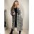 Kabát dlhý rukáv dámsky (S/M ONE SIZE) TALIANSKA MÓDA IMPBB22N8570