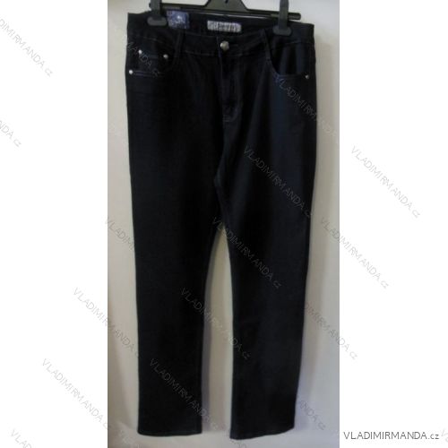 Rifle jeans dámske nadrozmerné (33-42 / modrá) SUN BIRD SY7666