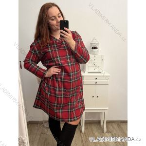 Šaty dlhý rukáv dámske nadrozmer (XL/2XL ONE SIZE) TALIANSKA MÓDA IMWQ22ELISA