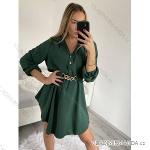 Šaty košeľové dlhý rukáv dámske (S/M ONE SIZE) TALIANSKA MÓDA IMWGS223922