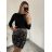 Sukňa krátka trblietavá s flitrami dámska (S/M ONE SIZE) TALIANSKA MÓDA IMM22fl1026