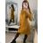 Šaty pletené s rolákom dlhý rukáv dámske (S/M/L ONE SIZE) TALIANSKA MóDA IM4221085/DU červená