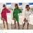Šaty elegantné krajkové košeľové dlhý rukáv dámske (S/M ONE SIZE) TALIANSKA MÓDA IMPOC236349