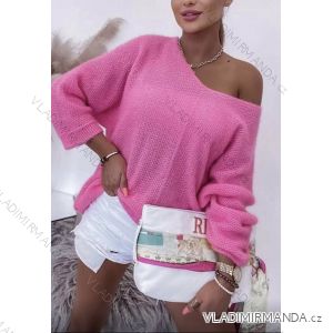 Sveter dlhý rukáv dámsky (S/M ONE SIZE) TALIANSKA MÓDA IMWK23044