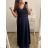 Šaty plesové elegantné spoločenské bez rukávu dámske nadrozmer (L/XL/2XL ONE SIZE) TALIANSKA MÓDA IMM23XF-324