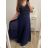 Šaty plesové elegantné spoločenské bez rukávu dámske nadrozmer (L/XL/2XL ONE SIZE) TALIANSKA MÓDA IMM23XF-324