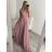 Šaty elegantné bez rukávov dlhé plesové dámske (S/M ONE SIZE) TALIANSKA MÓDA IMM22ZQL-60025/DU   lososová
   S/M