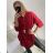 Košeľa oversize s opaskom dlhý rukáv dámska (S/M/L ONE SIZE) TALIANSKA MÓDA IMWGS223417