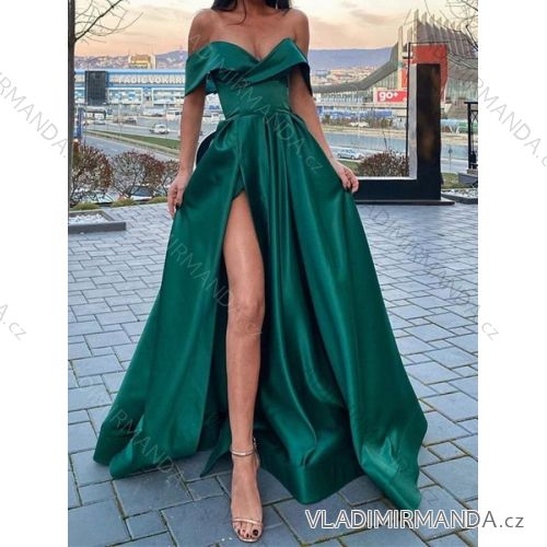 Šaty dlhé elegantný carmen dámske (S/M ONE SIZE) TALIANSKA MÓDA IMPBB24B22735