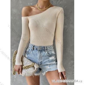 Sveter dlhý rukáv dámsky (S/M ONE SIZE) TALIANSKA MÓDA IMPBB23Y23172