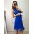 Šaty společenské tylové na ramínka dámské (S/M/L ONE SIZE) ITALSKá MóDA IM9239005/DU M / L biela