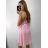 Šaty šifónové elegantné krátke na ramienka dámske (S/M ONE SIZE) TALIANSKA MóDA IM922BONA/DR kráľovská modrá