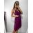 Šaty šifónové elegantné krátke na ramienka dámske (S/M ONE SIZE) TALIANSKA MóDA IM922BONA/DR kráľovská modrá