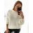 Sveter oversize pletený se stojáčkem dlhý rukáv dámsky (S/M ONE SIZE) TALIANSKA MÓDA IMM22VN22738