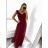 Šaty společenské dlouhé elegatní dámské (S/M ONE SIZE) ITALSKÁ MÓDA IM923MARINA/DU S/M tmavo modrá