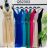 Šaty elegantné dlhé na ramienka šifónové dámske (S/M ONE SIZE) TALIANSKA MODA IMM22Q52303/DUR S/M ružová