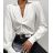 Blúzka elegantný dlhý rukáv dámska (S/M ONE SIZE) TALIANSKA MÓDA IMM23MS53757