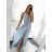 Šaty dlhé elegantné spoločenské plesové na ramienka dámske (S/M ONE SIZE) TALIANSKA MóDA IM3226339/DU zelená