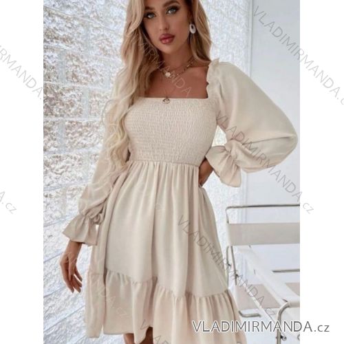 Šaty dlhý rukáv dámske (S/M ONE SIZE) TALIANSKA MÓDA IMM23MS56010