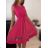 Šaty elegantné letné bez rukávov dámske (S/M/L ONE SIZE) TALIANSKA MÓDA IM923NELA/DU -   vínová
,   S/M