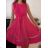 Šaty elegantné letné bez rukávov dámske (S/M/L ONE SIZE) TALIANSKA MÓDA IM923NELA/DU -   vínová
,   S/M