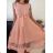 Šaty elegantné letné bez rukávov dámske (S/M/L ONE SIZE) TALIANSKA MÓDA IM923NELA/DU -   vínová
,   S/M