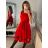 Šaty elegantné letné bez rukávov dámske (S/M/L ONE SIZE) TALIANSKA MÓDA IM923NELA/DU -   vínová
,   S/M