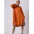Šaty oversize košeľové dlhý rukáv dámske (S/M/L ONE SIZE) TALIANSKA MÓDA IMWAS23128