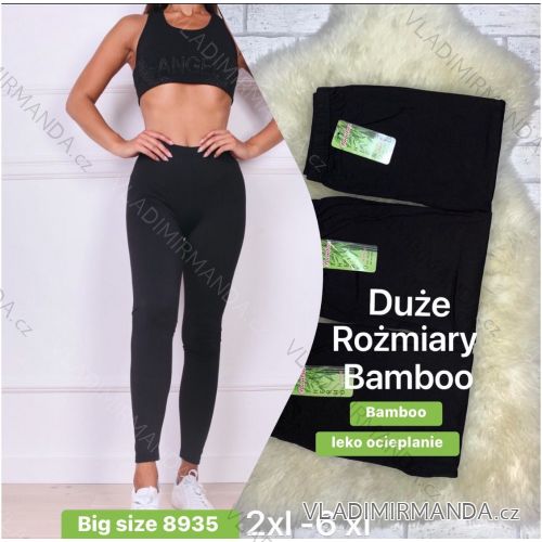 Legíny dlhé bambusové zateplené dámske nadrozmer (2XL-6XL) TURECKÁ MÓDA TMWL238935