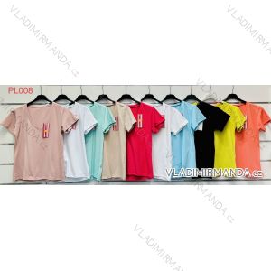 Tričko krátky rukáv dámske (S / M ONE SIZE) TALIANSKÁ MÓDA IMWK23PL008