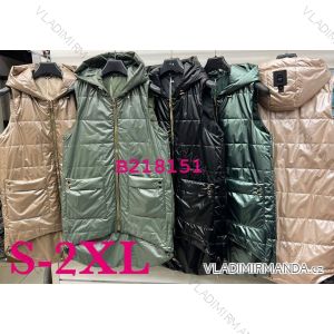 Vesta jarná s kapucňou dámska (S-2XL) POLSKÁ MÓDA PMLB23B218151