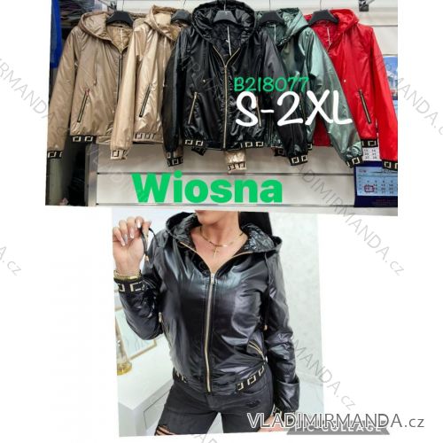 Bunda jarný dlhý rukáv dámska (S-2XL) POLSKÁ MÓDA PMWB23B218077