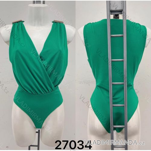 Body bez rukávu dámske (S/M ONE SIZE) TALIANSKA MÓDA IMM23ls27034