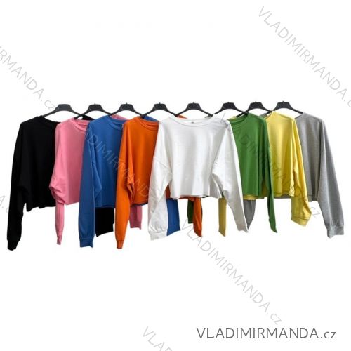 Mikina dlhý rukáv dámska (S/M ONE SIZE) TALIANSKA MÓDA IMPLM2380128