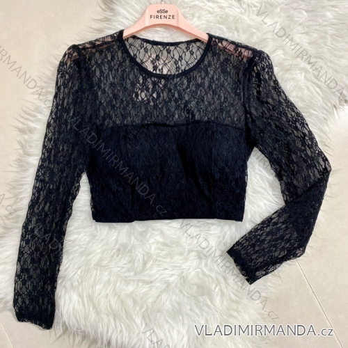 Top/croptop dlhý rukáv dámsky (S/M ONE SIZE) TALIANSKA MÓDA IMPLP2372663080