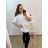 Tričko krátky rukáv dámska nadrozmer (2XL/3XL ONE SIZE) TALIANSKA MóDA IM423037