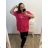 Tričko krátky rukáv dámska nadrozmer (2XL/3XL ONE SIZE) TALIANSKA MóDA IM423037