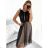 Šaty elegantné tilové krátke bez rukávov spoločenské dámske (S/M ONE SIZE) TALIANSKA MÓDA IMM23FL9665/DU biela