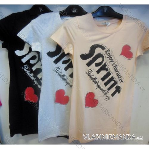 Minišaty krátky rukáv dámske (m / l-xl / 2xl) AIMAINIR W6434