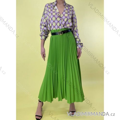 Sukňa dlhá skladaná dámska (S/M ONE SIZE) TALIANSKA MÓDA IMPLM232815011
