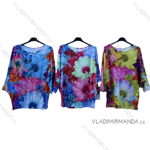 Tričko/tunika 3/4 dlhý rukáv dámske (S/M ONE SIZE) TALIANSKA MÓDA IMD23141