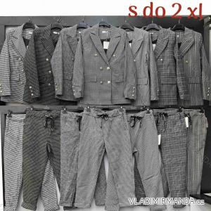 Souprava elegantní sako a kalhoty dámské (S-2XL) ITALSKÁ MÓDA IMWBB23627