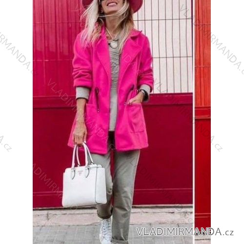 Bunda na zips s kapucňou dlhý rukáv dámska (S/M ONE SIZE) TALIANSKA MÓDA IMWAS2323018